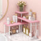 Homode Pink Bathroom Counter Organizer, 3 Tier Counter Shelf for Makeup, Dresser Table, Over Sink, Desktop