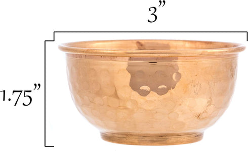 Alternative Imagination Hammered Copper Offering Bowl for Altar Use, Rituals, Decoration