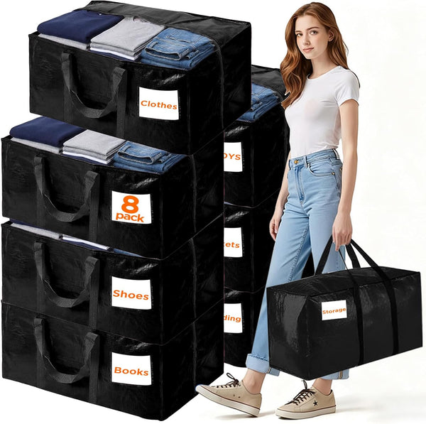 BETU 8 Pack Moving Bags Moving Storage College Dorm Camping Packing Travel
