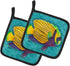 Caroline's Treasures 8674PTHD Tropical Fish Pair of Pot Holders, Kitchen Heat Resistant, 7 1/2 x 7 1/2