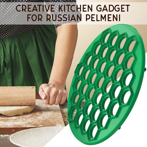 Plastic Russian Dumpling Maker - Pelmeni Maker - Dumpling Mold Machine Press - Ravioli Mould Cutter for Delicious