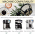 Reusable Coffee Basket Filter,12 Cup Replacement Filters Compatible with Hamilton Beach 2-Way Brewer Coffee Maker Models 49980A, 49980Z, 47650, 49933, 2PCS Single Serve & 8-12 Cup Basket Filter- 3in1