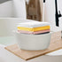 Medium Rope Basket with Handles, 17"L x 12.5"W x 8.5"H Storage Basket for Home Decor, Towel, Book & Magazine Storage (1