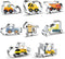 Construction Truck Cookie Cutter Set of 8 - Bulldozer Cement Mixer Dump