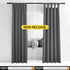 NICETOWN Blackout Curtain Blind for Bedroom, Thermal Insulated Grommet Blackout Drape (Single Panel, W42 x L63, Grey)