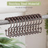 Amazer Shower Curtain Rings, Stainless Steel Hooks, 12 Pcs Double Glide Rings for Bathroom Shower Curtain Rods, Bronze