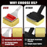 SUPOWER 15" 3X Steam Safe Grill Cleaning Brush Bristle Free for Outdoor Grill with Extended Handle, Thick Aramid Fabric