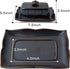Countertop, 7.5 Inch Butter Dish with Lid for Large Ceramics Butter Dish Container, Butter Holder with Handle, Black