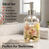 17 oz Glass Soap Dispenser Bottle with Pump,Refillable Liquid Hand Dispenser for Bathroom, Kitchen Soap Dispenser