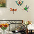 Yonivexis Hummingbird Butterfly Dragonfly Metal Wall Decor Outdoor Metal Wall Art Fence Decor Hanging Decorations for Garden Living Room Bedroom, Style 3