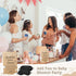 Lineshading 9 Pcs Baby Shower Diaper Changing Game Supplies including Baby Dolls Blindfold diapers wooden sign Changing