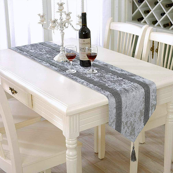 HeMiaor European Style Dining Table Runners 84 Inches Luxury Classy Dining Table