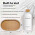Set White Shampoo and Conditioner Dispenser by Brighter Barns - Shower Dispenser - Shampoo Conditioner Body Wash
