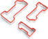 3Pcs Number One Cookie Cutters 5", 4", 3", Heavy Duty Food-Grade Stainless Steel Cookie Cutter Set, Coated with Soft PVC