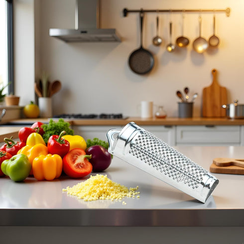 Galepromot Silver Multifunctional Kitchen Stainless Steel Ginger Garlic Nutmeg Grater Nut Walnut Lemon Hand Planer Tool