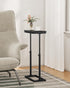 TB01BK083 TUTOTAK End Table, Side Table, Tall Couch Table, Sofa Table, Living Room, Bed Room, Black