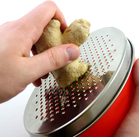 Cheese Grater Citrus Lemon Zester with Food Storage Container & Lid - Perfect for Hard Parmesan, Soft Cheddar, Ginger,