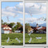 30 Pieces Dragonfly Anti-Collision Window Clings, Glass Reminder Prism Decals to Avoid Bird Strikes