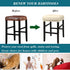 HFCNMY Counter Bands(2 Pack,Beige) Stool Covers Rectangle, Stretch Waterproof PU Rectangle Bar Stool Covers Vanity