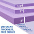 SINWEEK 1.5 Inch Gel Memory Foam Mattress Topper, Ventilated Soft Bed Topper, Twin Size, CertiPUR-US Certified, Purple