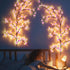 Glooglitter 2 Sets 3.94 48 Cherry LED Tree Branch Lights for Wall FT LED Cherry Blossom Willow Vine Twig Flower String