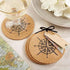 Tebery 20 Pack Round 3.9" Absorbent Cork Coasters for Drinks, Office, Home, 1/5" Thick