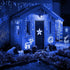 Lxhaung 90 10 8 Icicle Lights LED ft Short Curtain Lights with Modes Remote Control,Powerd by USB & Battery
