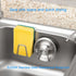 LYART 4Pcs Premium Sink Sponge Holder for Kitchen Sink Caddy - SUS304 Stainless Steel Waterproof Rustproof (Silver)