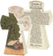 Dicksons Barn and Farm Scene Psalm 91 Cross, 7.5-Inch Resin Stone Table Top Figurine