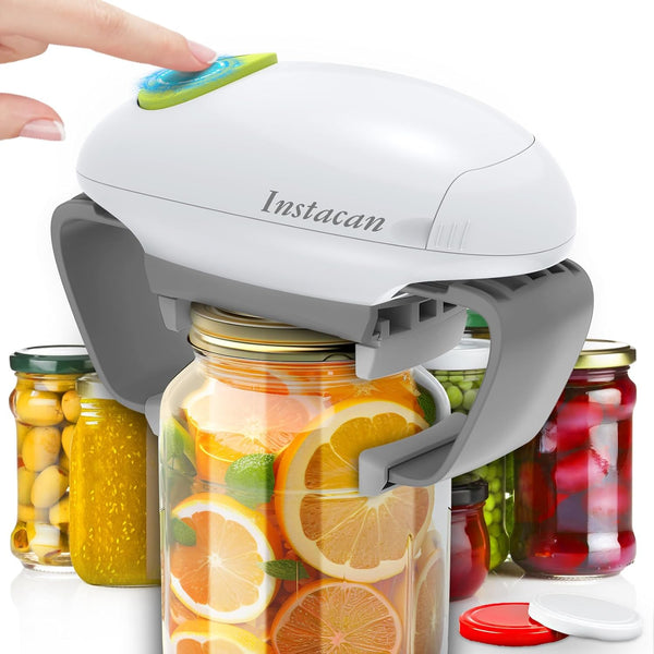 Higher Torque One Touch Electric Jar Opener, Easy Remove Almost Any Size Lid with Auto-Off, Powerful for Weak Hands and