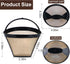 Reusable Coffee Filters for Ninja Coffee Maker, 3Pcs Cone Coffee Filters 4, Replace Cuisinart Coffee Maker Filter 4