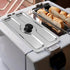 Slice Toaster Lid, 2 Slice Toaster Cover, Stainless Steel Appliance Cover for Bread Machine
