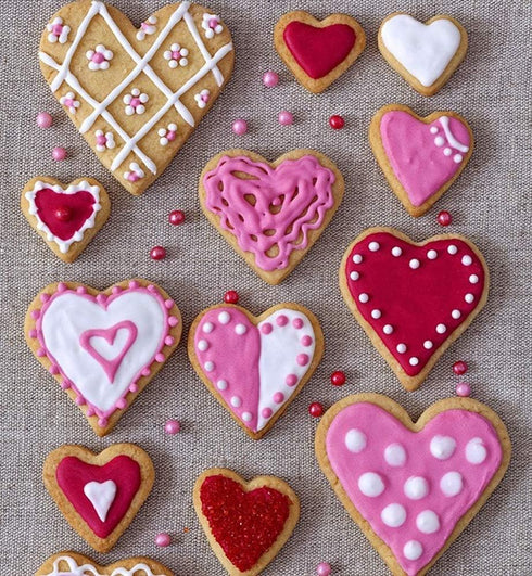 Heart Cookie Cutter Set - 6 Piece Stainless Steel Biscuit Pastry Cutters, Sizes from 1 4/5" to 3 4/5"