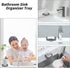 Counter-Grey 4.9"3.2" MicoYang Silicone Bathroom Soap Dishes with Drain Spout-Bathroom and Kitchen Sink
