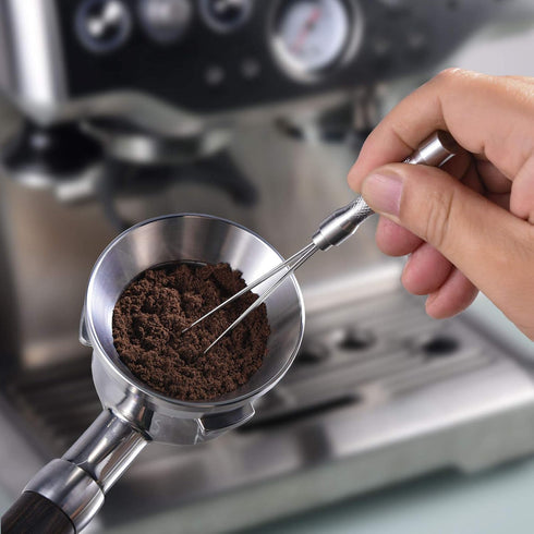 Espresso Coffee Stirrer - MATOW Stainless Steel Mini Whisk for Professional Coffee Powder Stirring