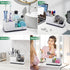 Counter PARKMANI Marble Bathroom Organizer, Kids Electric Toothbrush and Toothpaste Holders for Bathroom Organizers