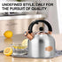3.17QT SUSTEAS Tea Kettle - Whistling Kettle with Ergonomic Handle - Premium Stainless Steel Tea Pots for Stove Top