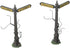 Department 56 Creepy Street Signs Accessory Figurine for Halloween Village Collections, Multicolor