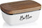 Butter Dish with Lid, ALELION Large Ceramic Butter Dish for Countertop, Butter