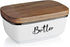 Butter Dish with Lid, ALELION Large Ceramic Butter Dish for Countertop, Butter