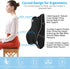 3D Lumbar Support Pillow,Memory Foam Back Support for Office Chair,Computer Chair,Car Seat,Recliner and Couch