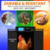 Anti-Pinch 11.3" 8.7" 5-Year Extra Large Automatic Chicken Coop Door Solar Powered with Remote - LCD Display, Light