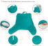 Clara Clark Reading Pillow with Shredded Memory Foam for Sitting Up in Bed and Couch, Back and Arms Adjustable Support