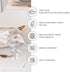 13 36 Inch 100% D'Moksha Homes Chambray Cream and White Table Runner x - Faux Linen Table Runner - Wrinkle Resistant