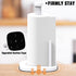 Paper Towel Holder Countertop, Standing Paper Towel Roll Holder for Kitchen Bathroom Organize, Stand with Weighted Base Suction Cups, Stainless Steel One-Handed Operation (White)