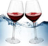 MICHLEY Unbreakable Stemmed Wine Glass, 100% Tritan Plastic, 15 oz, Set of 2