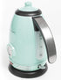 Nostalgia Retro Electric Tea and Water Kettle, 1.7 Liters, Stainless Steel, Auto-Shut Off, Aqua