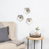 Stratton Home Decor Metal and Wood Round Tray | Wooden Coffee Table Tray Decor for Empty Table Surfaces | Decorative