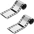 Gejoy 2 Rolls Filmstrip Tape, Movie Party Decorations, Filmstrip Poly Streamers for Cinematic Birthday Event Home Decor