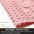 Yimobra Non Slip Bathtub Mat with Super Strong Suction Cups, 27.5"x15.5", Long Shower Mat with Drain Holes, Machine